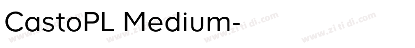 CastoPL Medium字体转换